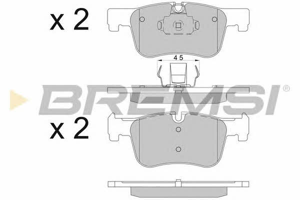 Bremsi BP3503 Brake Pad Set, disc brake BP3503