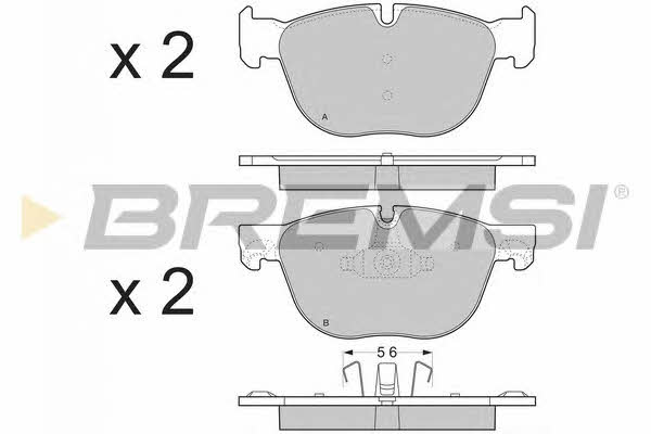 Bremsi BP3371 Brake Pad Set, disc brake BP3371