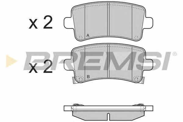 Bremsi BP3379 Brake Pad Set, disc brake BP3379