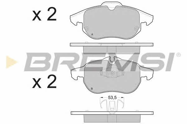 Bremsi BP3402 Brake Pad Set, disc brake BP3402