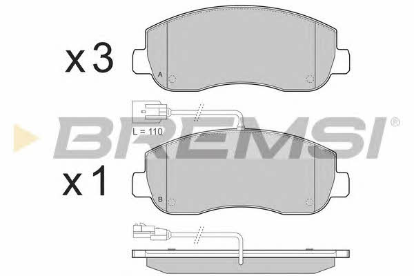 Bremsi BP3439 Brake Pad Set, disc brake BP3439
