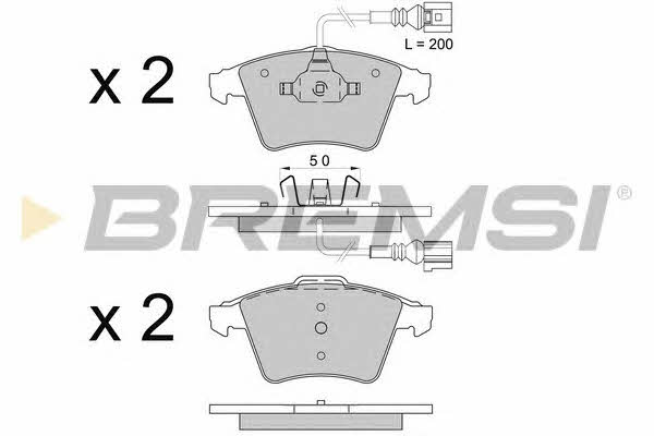 Bremsi BP3508 Brake Pad Set, disc brake BP3508