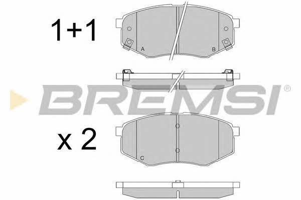 Bremsi BP3547 Front disc brake pads, set BP3547