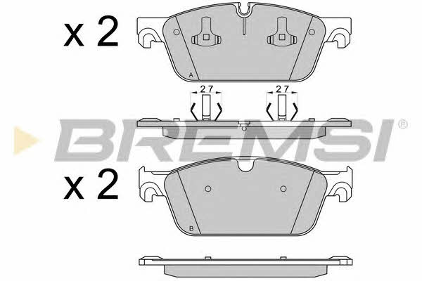 Bremsi BP3565 Brake Pad Set, disc brake BP3565