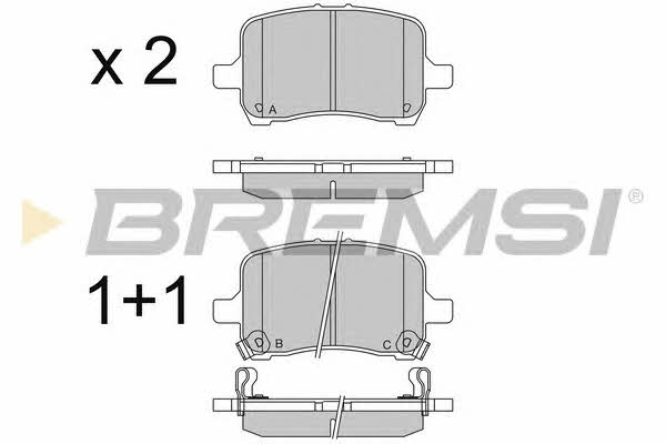 Bremsi BP3566 Brake Pad Set, disc brake BP3566