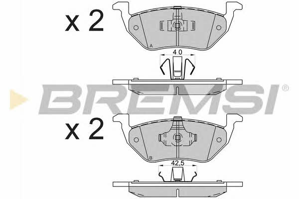 Bremsi BP3587 Brake Pad Set, disc brake BP3587