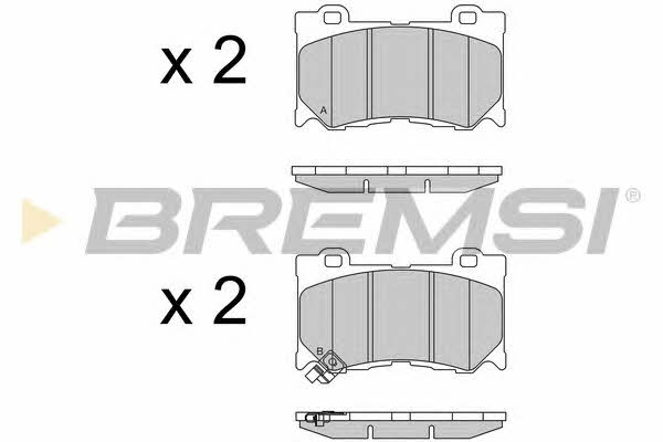 Bremsi BP3540 Brake Pad Set, disc brake BP3540