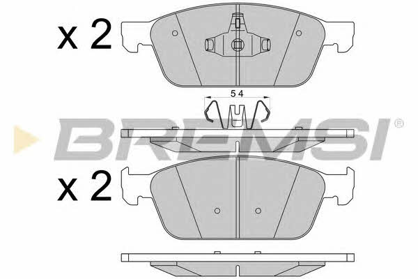 Bremsi BP3546 Brake Pad Set, disc brake BP3546