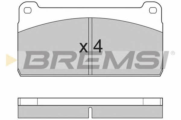 Bremsi BP7237 Brake Pad Set, disc brake BP7237