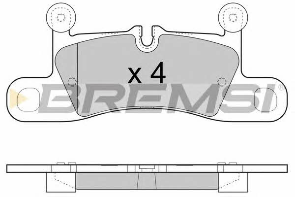 Bremsi BP3459 Brake Pad Set, disc brake BP3459