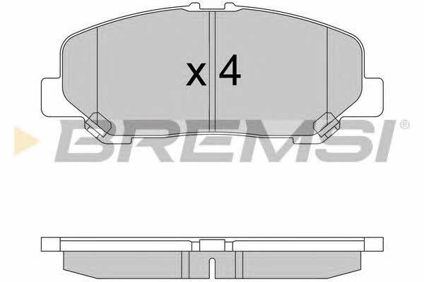 Bremsi BP3579 Brake Pad Set, disc brake BP3579