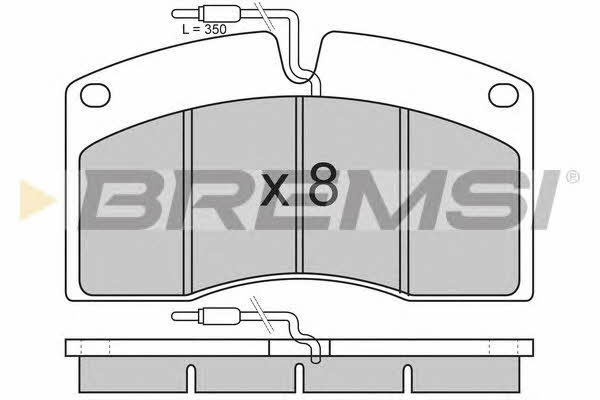 Bremsi BP7262 Brake Pad Set, disc brake BP7262