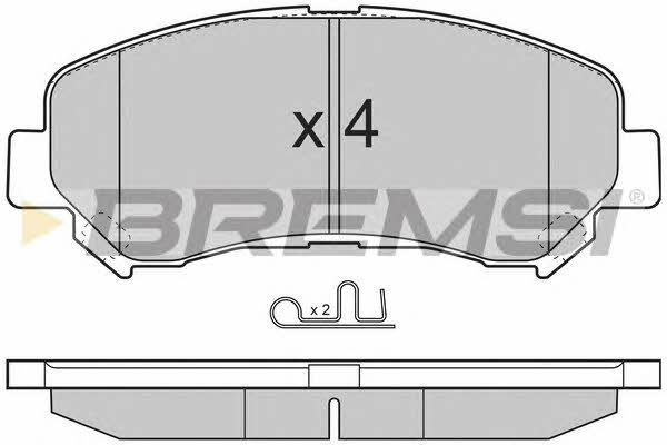 Bremsi BP3321 Brake Pad Set, disc brake BP3321