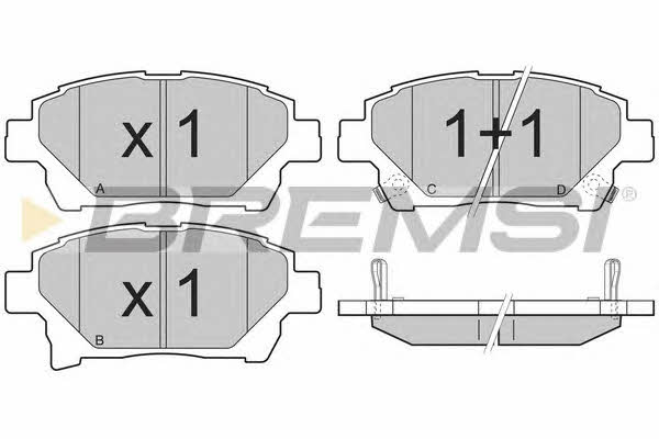 Bremsi BP3393 Brake Pad Set, disc brake BP3393
