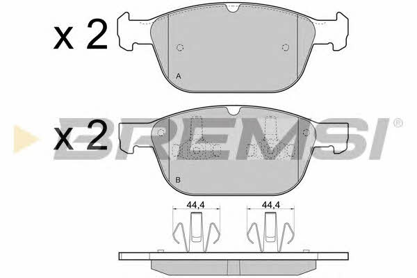 Bremsi BP3475 Brake Pad Set, disc brake BP3475