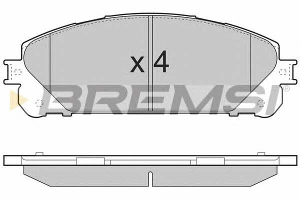 Bremsi BP3481 Brake Pad Set, disc brake BP3481