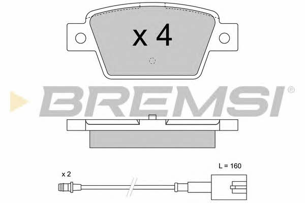 Bremsi BP3511 Brake Pad Set, disc brake BP3511