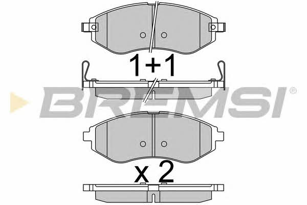 Bremsi BP3514 Brake Pad Set, disc brake BP3514