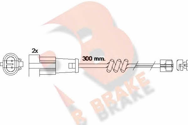 R Brake 610470RB Warning contact, brake pad wear 610470RB