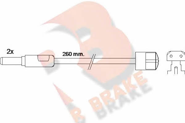 R Brake 610319RB Warning contact, brake pad wear 610319RB