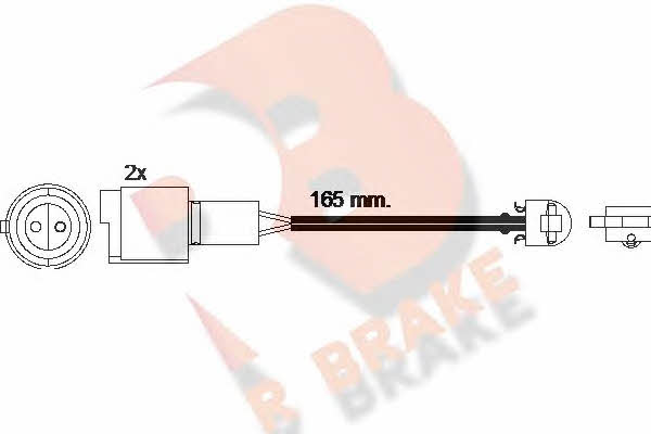 R Brake 610238RB Warning contact, brake pad wear 610238RB