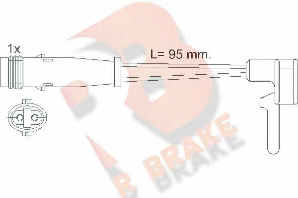 R Brake 610323RB Warning contact, brake pad wear 610323RB