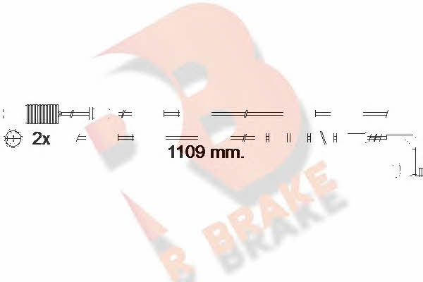 R Brake 610542RB Warning contact, brake pad wear 610542RB
