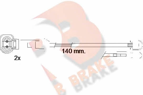 R Brake 610547RB Warning contact, brake pad wear 610547RB