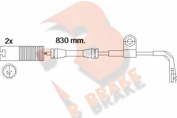 R Brake 610458RB Warning contact, brake pad wear 610458RB