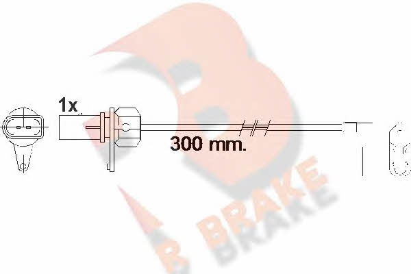 R Brake 610459RB Warning contact, brake pad wear 610459RB