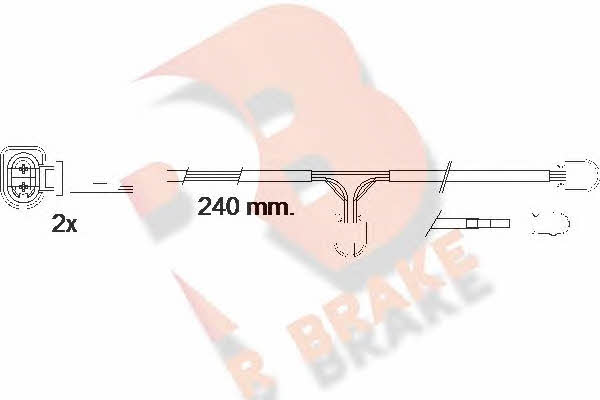 R Brake 610546RB Warning contact, brake pad wear 610546RB