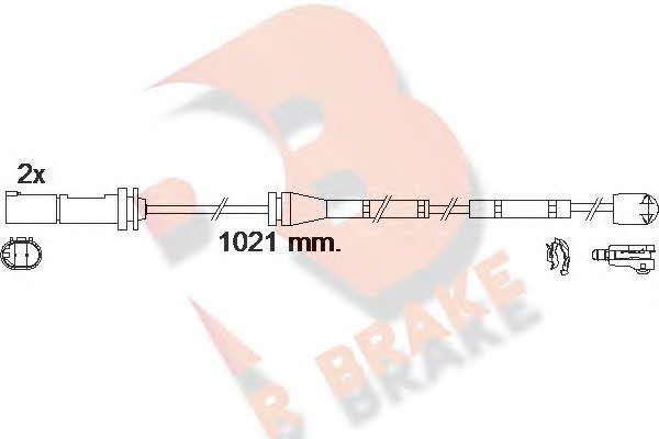 R Brake 610554RB Warning contact, brake pad wear 610554RB