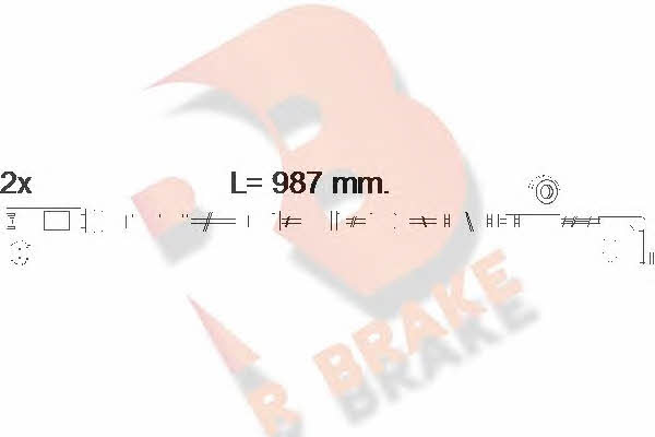 R Brake 610571RB Warning contact, brake pad wear 610571RB
