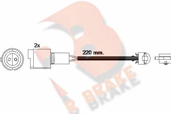 R Brake 610239RB Warning contact, brake pad wear 610239RB