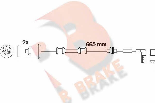 R Brake 610451RB Warning contact, brake pad wear 610451RB