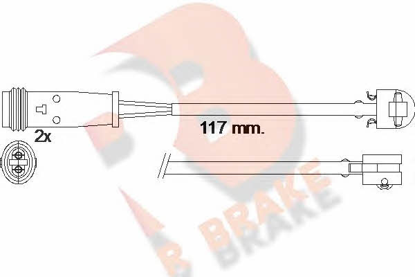 R Brake 610612RB Warning contact, brake pad wear 610612RB