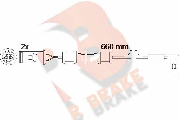 R Brake 610447RB Warning contact, brake pad wear 610447RB