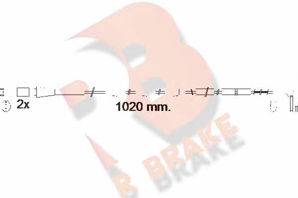R Brake 610555RB Warning contact, brake pad wear 610555RB