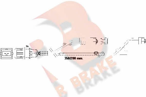 R Brake 610423RB Warning contact, brake pad wear 610423RB