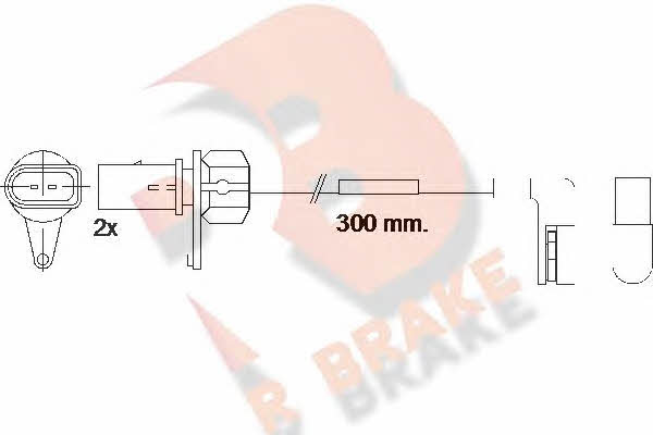 R Brake 610507RB Warning contact, brake pad wear 610507RB