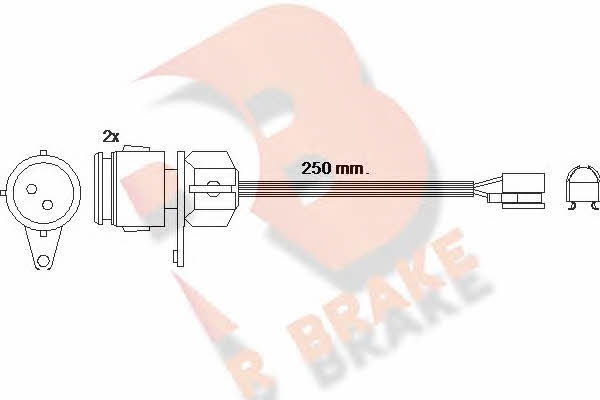 R Brake 610237RB Warning contact, brake pad wear 610237RB