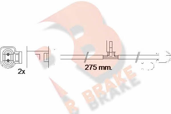 R Brake 610565RB Warning contact, brake pad wear 610565RB