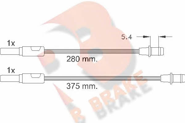 R Brake 610261RB Warning contact, brake pad wear 610261RB