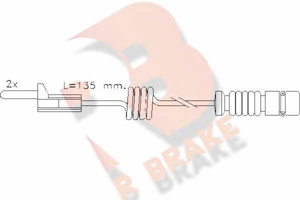 R Brake 610405RB Warning contact, brake pad wear 610405RB