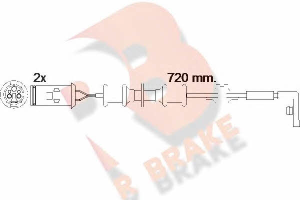 R Brake 610444RB Warning contact, brake pad wear 610444RB