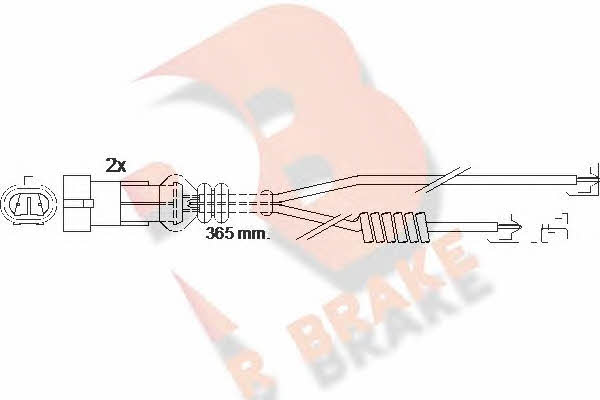 R Brake 610301RB Warning contact, brake pad wear 610301RB