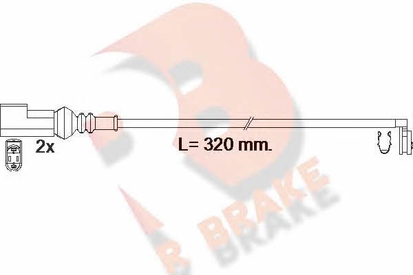R Brake 610592RB Warning contact, brake pad wear 610592RB