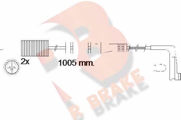 R Brake 610537RB Warning contact, brake pad wear 610537RB