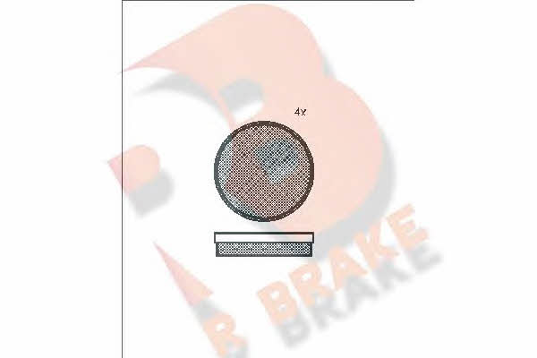 R Brake RB0125 Brake Pad Set, disc brake RB0125