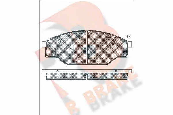 R Brake RB0614 Brake Pad Set, disc brake RB0614